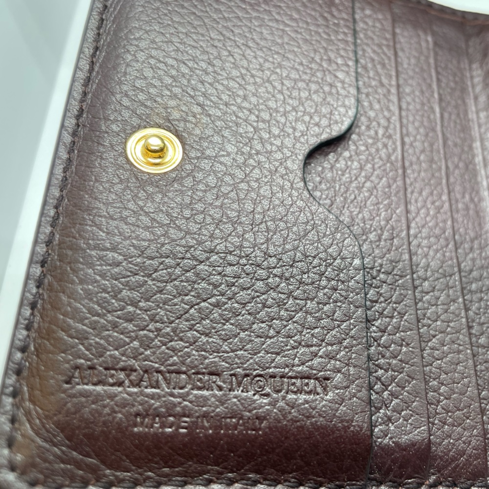 ๐ค๐๐ Mens Brown Alexander McQueen Skull Wallet - Picture 6 of 7